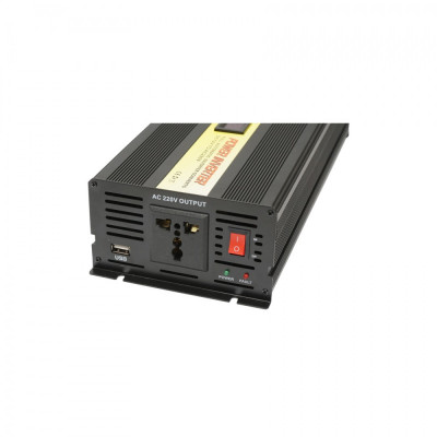 Invertor tensiune 12V-220V 2000W LCD cu USB Breckner Germany Cod: BK77003 foto