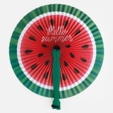 Evantai Rotund Pepene Verde - Accesoriu de Vară, CMCLASS