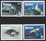 Samoa 2016 - Fauna WWF, broaste testoase, serie neuzata