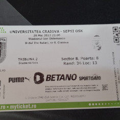 Bilet U Craiova - Sepsi Sfantu Gheorghe