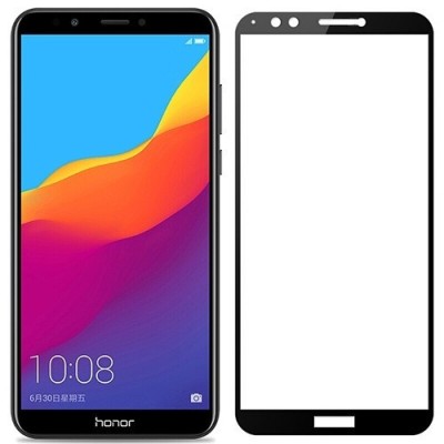 Folie Sticla Tempered Glass Huawei Y7 Prime 2018 4D/5D full glue fullcover black foto