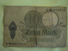 5 Mark / Marci 1917 si 10 Mark / Marci 1906 GERMANIA - Lot de 2 Bucati foto