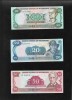 Set Bancnote Nicaragua 10, 20, 50 Cordobas 1985 UNC - Colectie Bancnote America de Sud