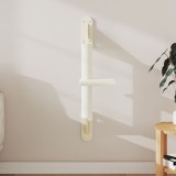 Ansamblu pisici de perete cu st&acirc;lp de zg&acirc;riere, crem, 85,5 cm