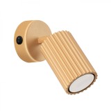 Lampă De Perete Karbon Din Aluminiu Aurit, 1 Bec Tub Minimalist De Interior.