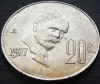 Moneda 20 CENTAVOS - MEXIC, anul 1977 * cod 2786 = A.UNC, America Centrala si de Sud