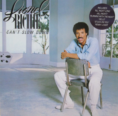 VINIL Lionel Richie &amp;lrm;&amp;ndash; Can&amp;#039;t Slow Down (G+) foto