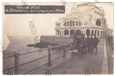 5134 - CONSTANTA, Casino, Military, Romania - old postcard, real PHOTO - unused foto