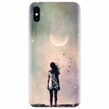 Husa silicon pentru Apple Iphone XS, Alone Woman Cgi Hd K
