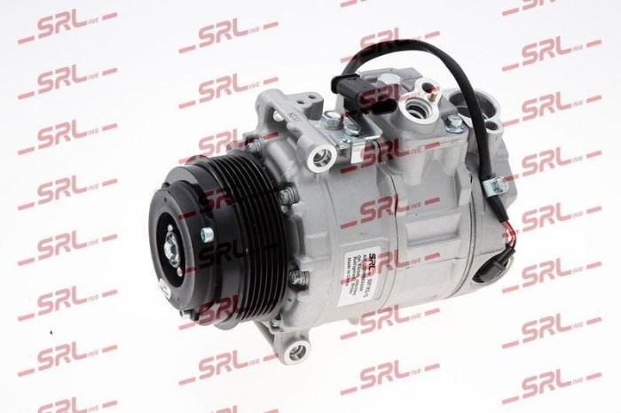 Compresor AC nou Mercedes Clasa S, Clasa S Coupe, motor: 3.0 R6 T, 3.0 V6 T, 4.7 V8 T, 5.5 V8 T, tip Denso: 7ZSE17, Diam. fulie 100, SRLine,
