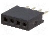 Conector 4 pini, seria {{Serie conector}}, pas pini 1.27mm, CONNFLY - DS1065-01-1*4S8BV