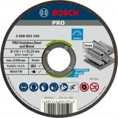 Bosch Disc dreot taiere PRO Stainless Steel and Metal 1x22.23x115mm - 3165140658287