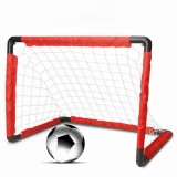 Set Poarta de Fotbal pentru Copii cu Plasa si Minge, Usor de Asamblat