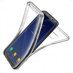 Husa slicon 360 fata+spate Samsung S9 Plus, Transparent foto