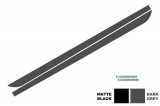 Stickere Laterale compatibil cu BMW Seria 5 F10 F11 (2011-up) Gri Inchis M-Performance Design STICKERF10DG