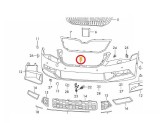 Bara fata Skoda Superb (3v), 05.2015-07.2019, cu locas pt spalator si asistenta la parcare; gata de vopsit (fara primer), Aftermarket, Rapid