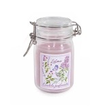 Cumpara ieftin Lumanare parfumata in borcan sticla aroma Liliac &Oslash; 7 cm x 11,5 H