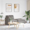 VidaXL Canapea modulară cu taburet și perne, textil, gri taupe