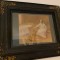 Tablou Cantec de leagan de N. Vermont, rama de stejar, pastel pe carton
