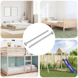 vidaXL Șurub 2 pcs Argintiu M6 x 120 mm Oțel 864421