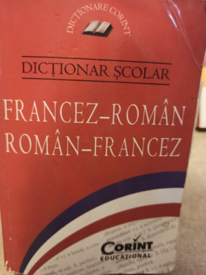 Dictionar scolar francez - roman, roman - francez (2015) foto