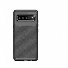 Husa Auto Focus Carbon Pentru Samsung Galaxy S10, G973 - Negru
