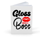 Agenda/Jurnal cu mesaj amuzant pentru make up, A5, 100 file albe, Gloss Boss