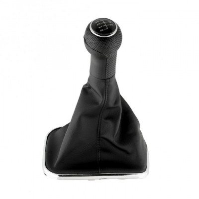 Nuca schimbator viteze + manson compatibil Volkswagen Golf 4 MK4 1997-2005 1J0 711 113 - 5 Negru foto