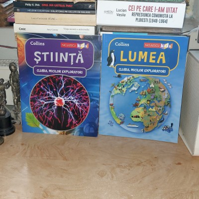 LOT DOUA CARTI COLECTIA &amp;#039;&amp;#039;CLUBUL MICILOR EXPLORATORI&amp;#039;&amp;#039; : LUMEA + STIINTA , 2020 * foto