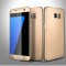 Husa Samsung Galaxy S7 Edge, FullBody Gold, acoperire completa 360 grade cu folie de protectie gratis
