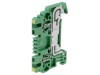 Conector Sina WEIDM&Uuml;LLER ZPE 1.5, 1.5mm&sup2;, 2 Borne, Montare Sina TS35, Borna Arc, Galben-Verde, 500V AC