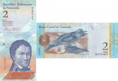 2008 (19 XII), 2 Bol&amp;iacute;vares (P-88cr) - Venezuela - stare UNC foto