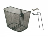 Cos Bicicleta Fier Negru 35x25x26cm, Prindere Furca, Suport 36.5cm