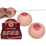 Minge pentru stopit - San - Plastic Squirt Bosom Ball, OUT OF THE BLUE