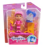 Set figurine cu accesorii Vampirina Poppy si Wolfie cu trotineta