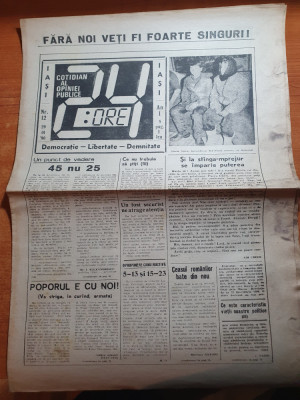 ziarul 24 ore din 29 ianuarie 1990-ziar din iasi foto