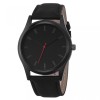 Ceas Dama Elegant Negru Metope, Curea Piele Eco, Analog, Quartz, Diametru 4cm, Unisex, Garantie 24 Luni