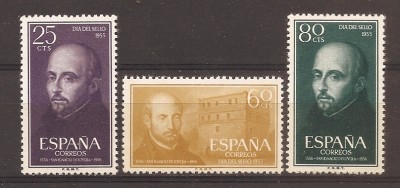 Spania 1955 -Ziua timbrului-400 de ani de la moartea lui Ignatius de Loyola, MNH foto