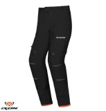 Pantaloni pentru scuter - motocicleta barbati Touring/Adventure Ixon All season model M-SKD MS culoare: negru/rosu (pantaloni laminati; waterproof pe