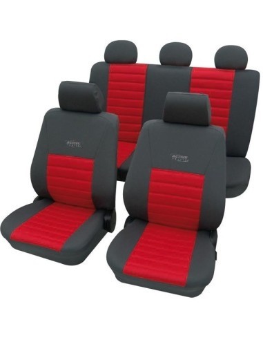 Set Huse Scaun Universale Active Sports Petex Rosu-Negru