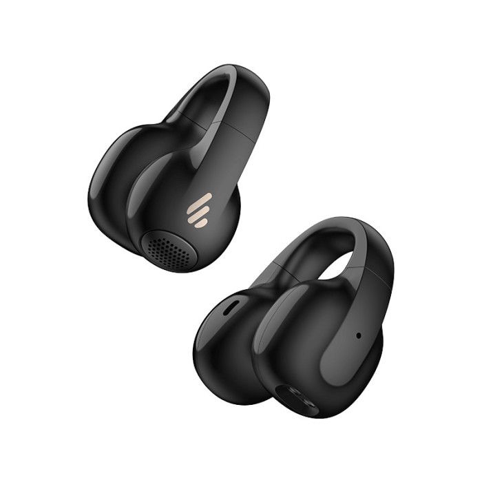 CASTI Edifier, wireless, intraauriculare - butoni, design cu clips, pt smartphone, microfon pe casca, conectare prin Bluetooth 5.4, negru, USB-C, IP56