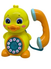 Telefon interactiv in forma de ratusca, cu sunete si lumini