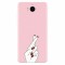 Husa silicon pentru Huawei Y6 2017, Pink Finger Cross
