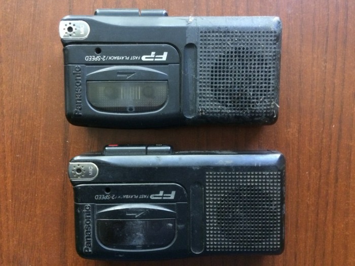 Panasonic reportofon 2 reportofoane fast playback 2 speed microcaseta recorder nu funcioneaza