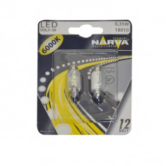 Set 2 becuri auto led Narva LED Festoon C5W 0.35W 12V 6000K 18010 foto