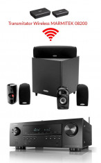 Sistem complet Polk Audio Home Cinema 5.1 cu Surround Wireless cu boxe Polk Audio TL600 si receiver Denon AVRS650H foto