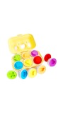 Cumpara ieftin Set 6 oua sortare si asociere a formelor si culorilor, 16x11.5x7 cm