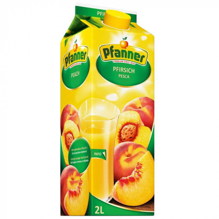 Suc de Piersici Pfanner, 2 L, Pfanner Suc de Piersici, Pfanner Suc Piersici, Suc Piersici Pfanner, Suc 2 L, Suc la Cutie, Suc Cutie 2 L, Cutie Suc de