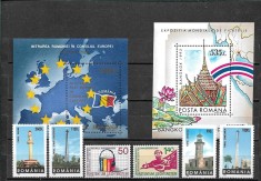 C3981 - Lot timbre nestampilate Romania + Liechtenstein) MNH