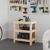 VidaXL Banc de lucru, 78,5x50x80 cm, lemn masiv pin